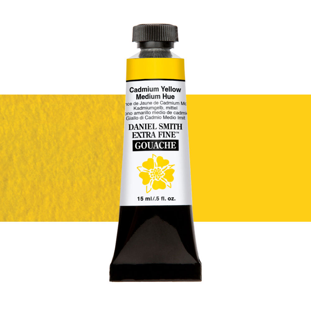 Daniel Smith Extra Fine Gouache 15mL Cadmium Yellow Medium Hue Series 3