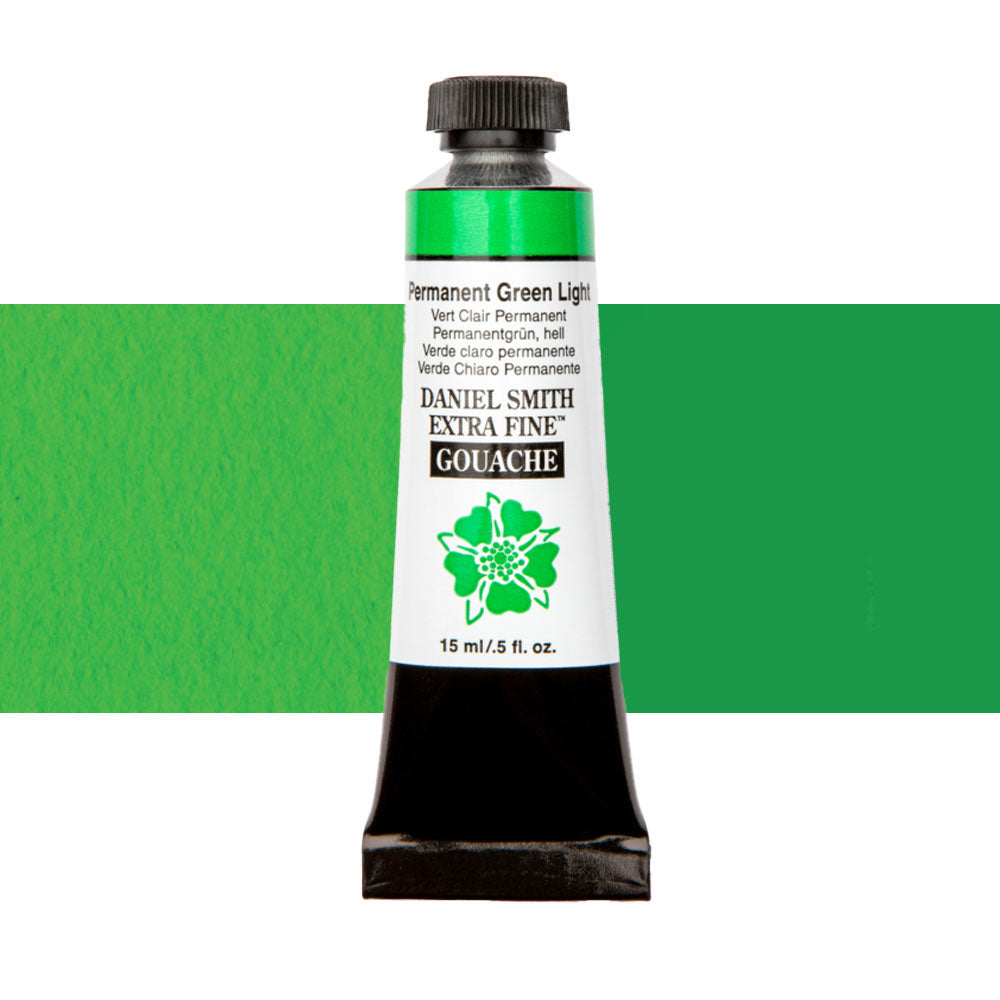 Daniel Smith Extra Fine Gouache 15mL Permanent Green Light Series 1