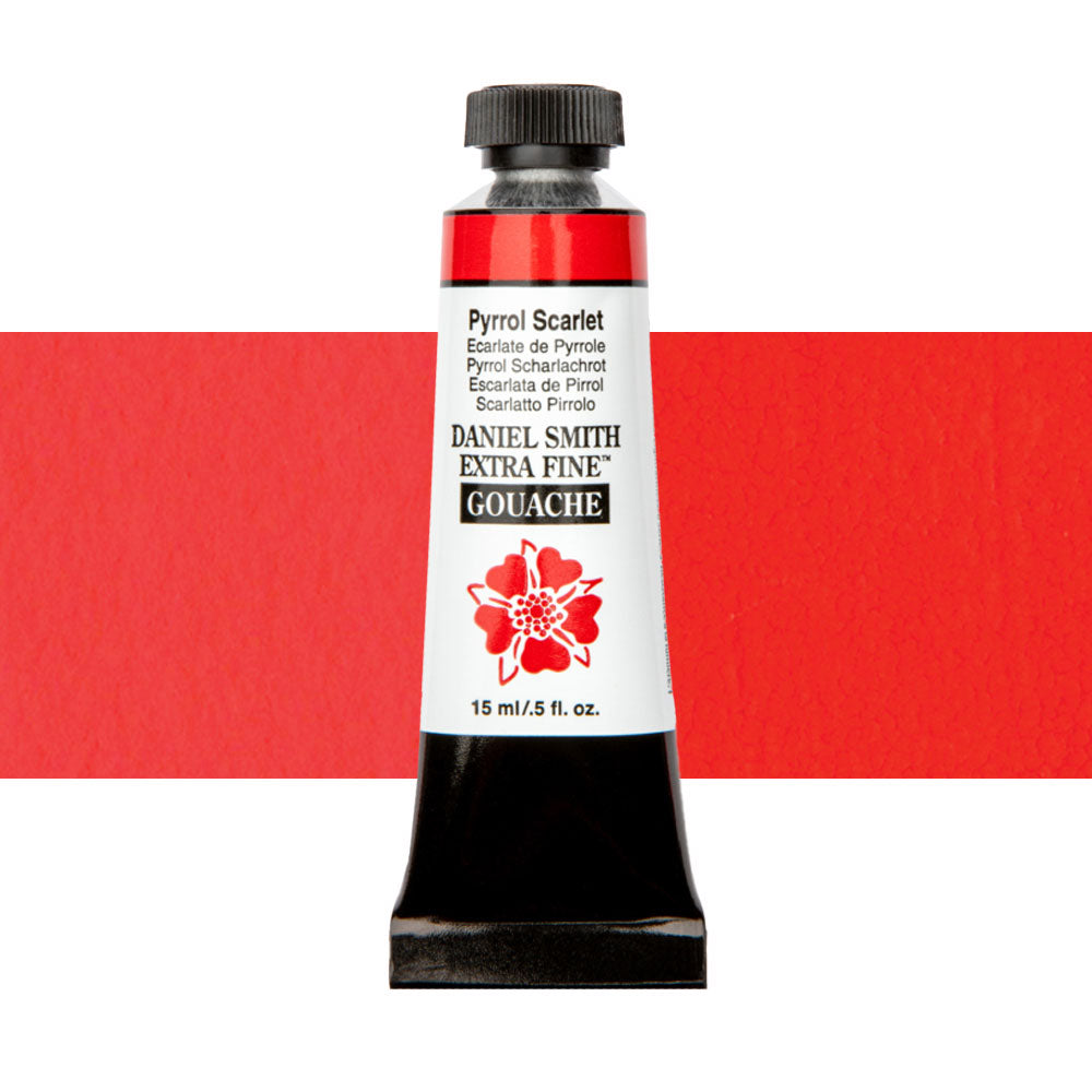 Daniel Smith Extra Fine Gouache 15mL Pyrrole Scarlet Series 3