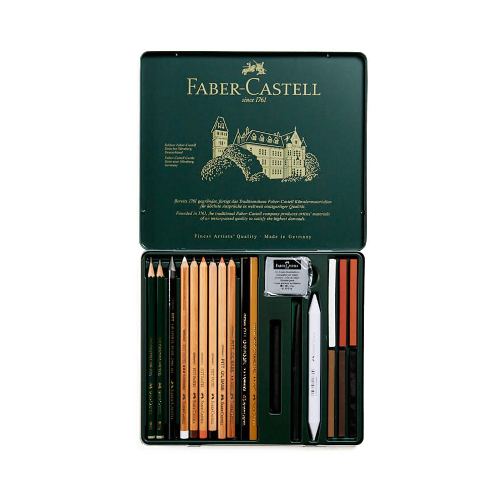 Faber-Castell PITT Monochrome Set of 21