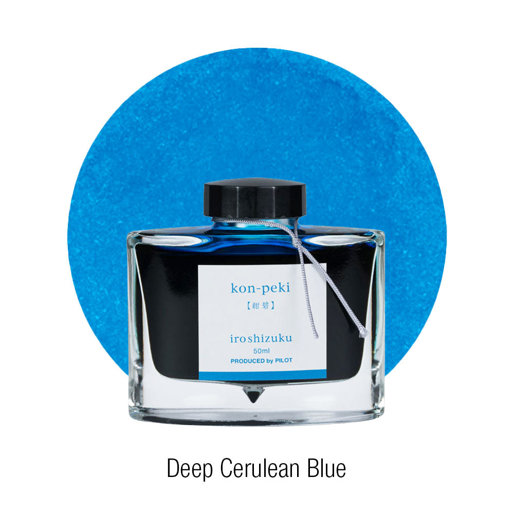 Pilot Iroshizuku Ink 50mL Deep Cerulean Blue Kon-peki