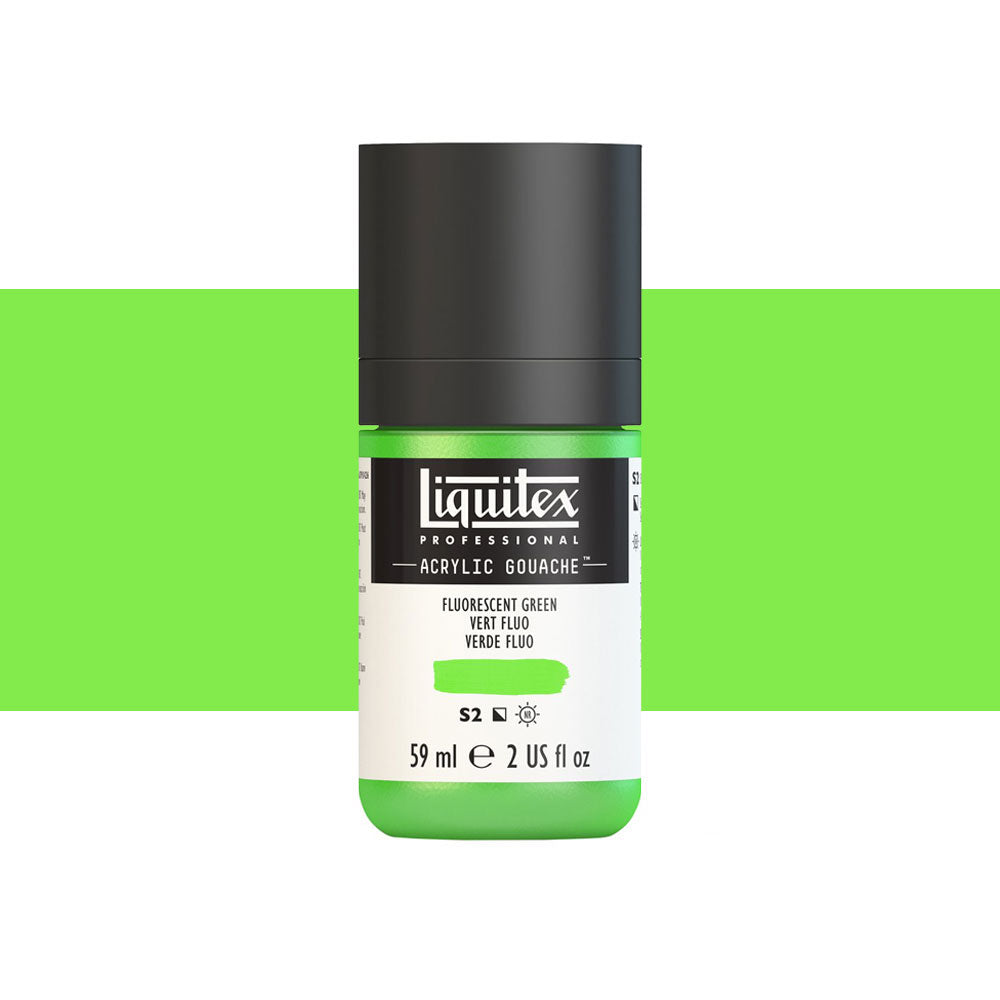 Liquitex Acrylic Gouache 59mL Fluorescent Green Series 2