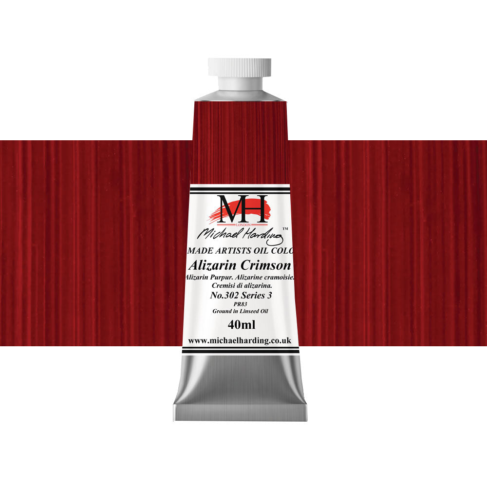 Michael Harding Oil 40mL Alizarin Crimson Series 3