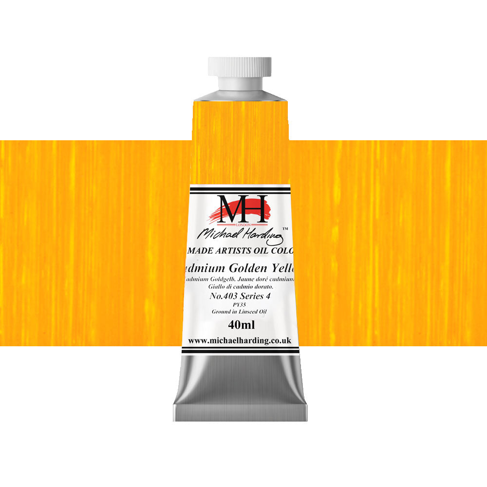 Michael Harding Oil 40mL Cadmium Golden Yellow Series 4