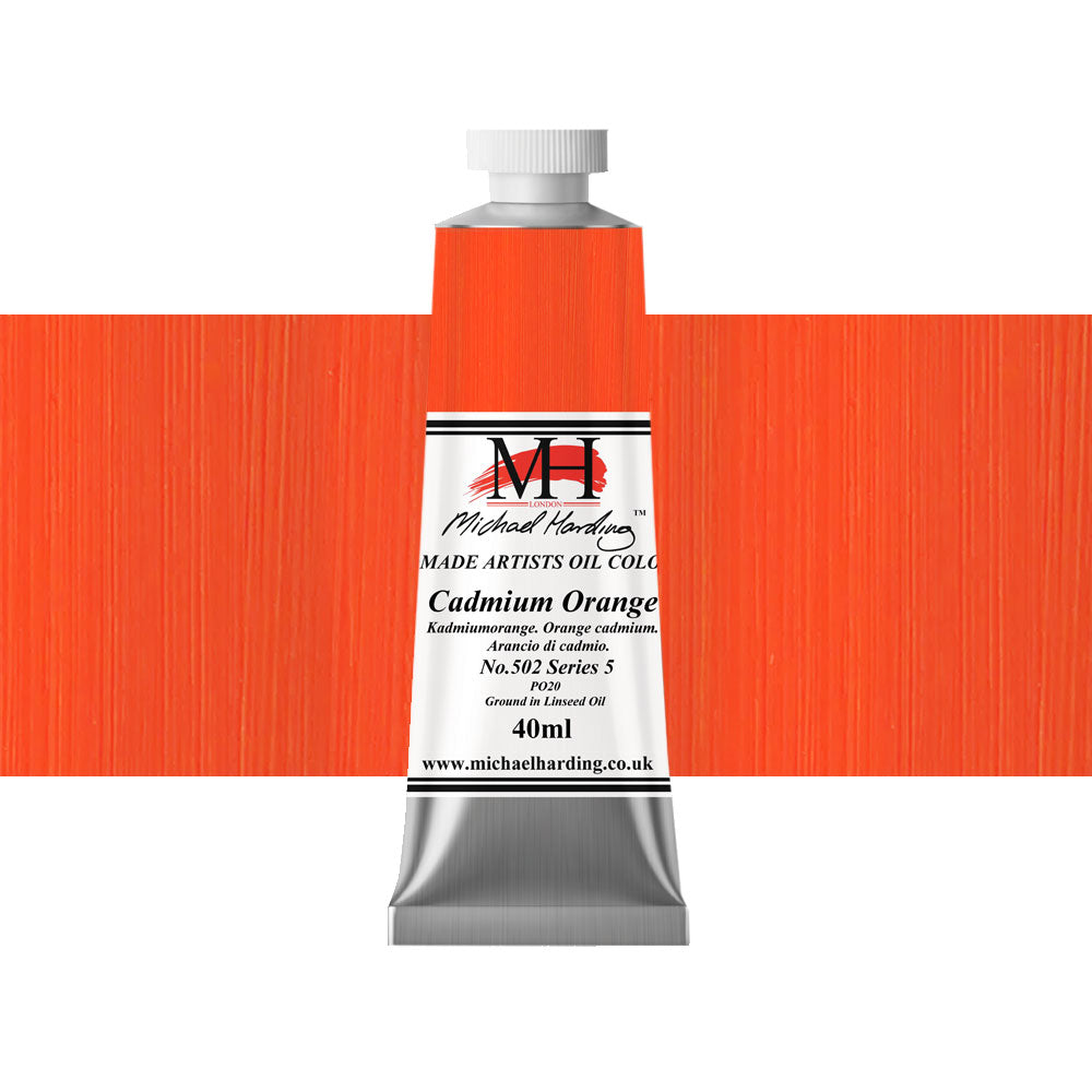 Michael Harding Oil Colour 40mL Cadmium Orange Series 5