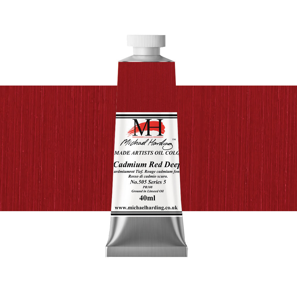 Michael Harding Oil Colour 40mL Cadmium Red Deep Series 5