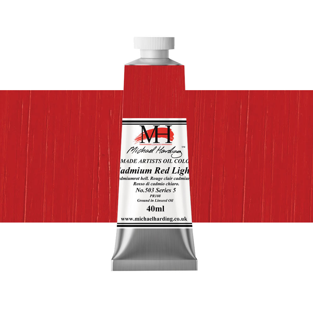 Michael Harding Oil Colour 40mL Cadmium Red Light Series 5