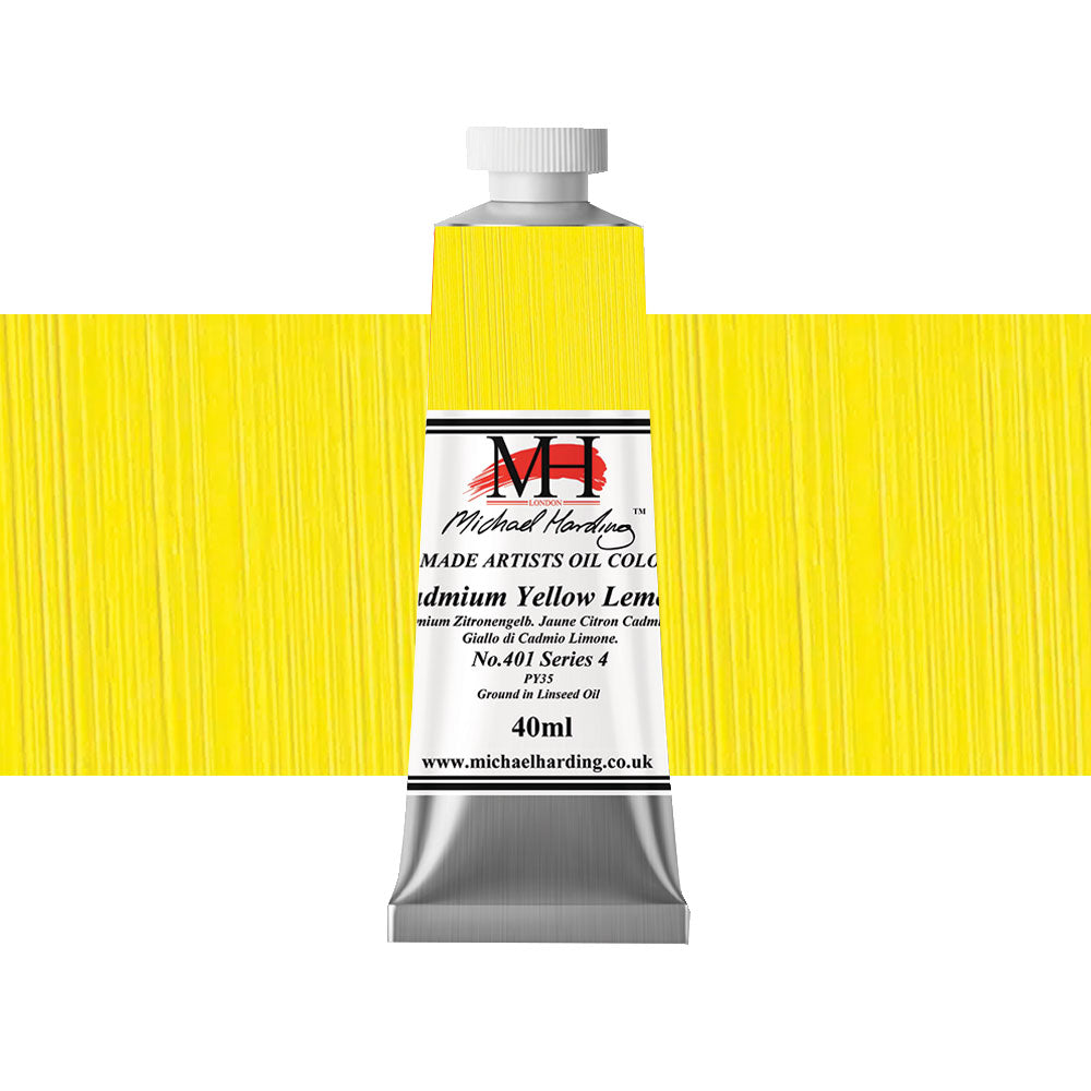 Michael Harding Oil Colour 40mL Cadmium Yellow Lemon Series 5