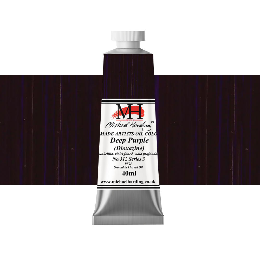 Michael Harding Oil Color 40mL Deep Purple Dioxazine Series 3