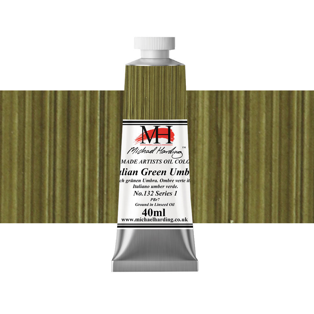 Michael Harding Oil Colour 40mL Italian Green Umber Series 1