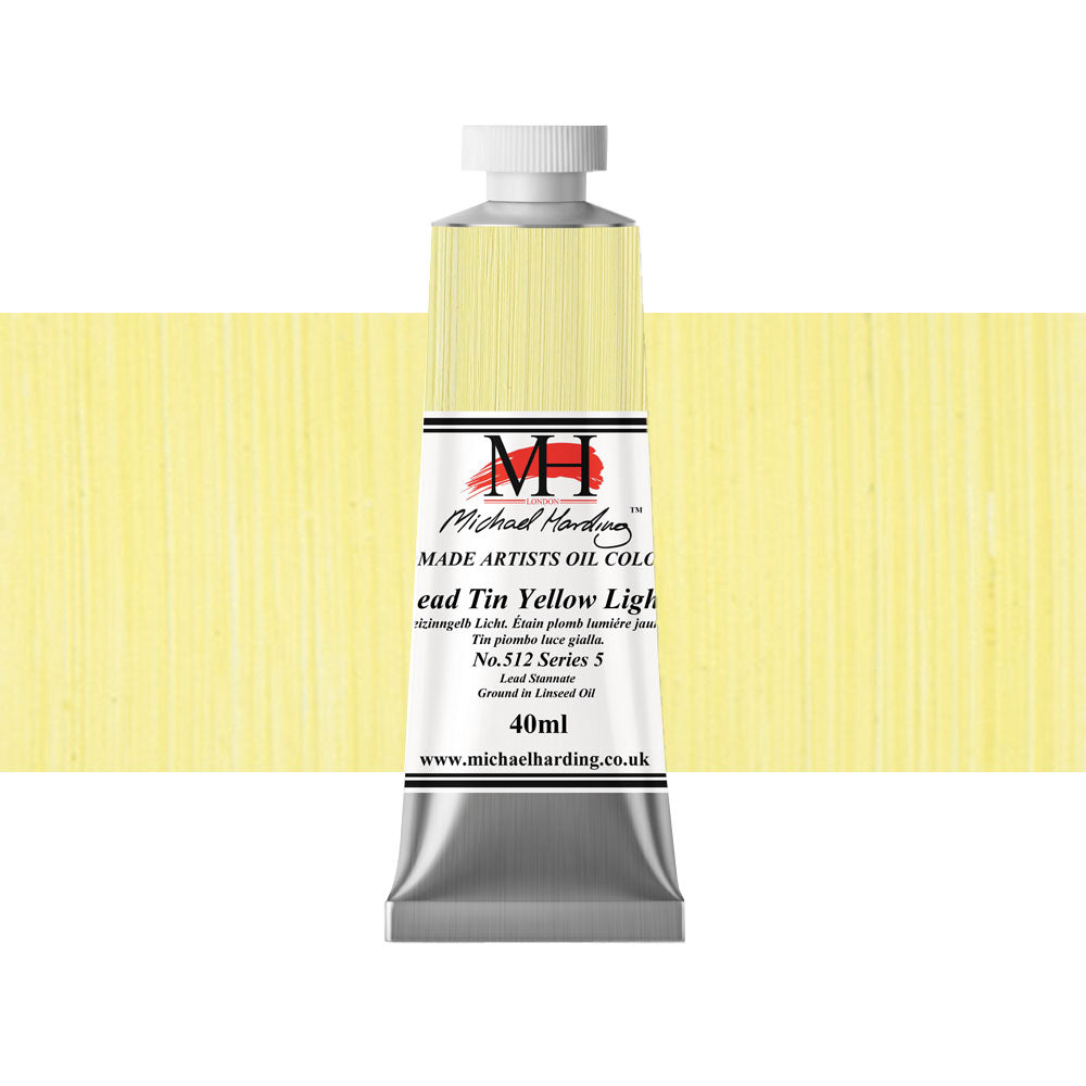 Michael Harding Oil 40mL Lead Tin Yellow Light Series 5