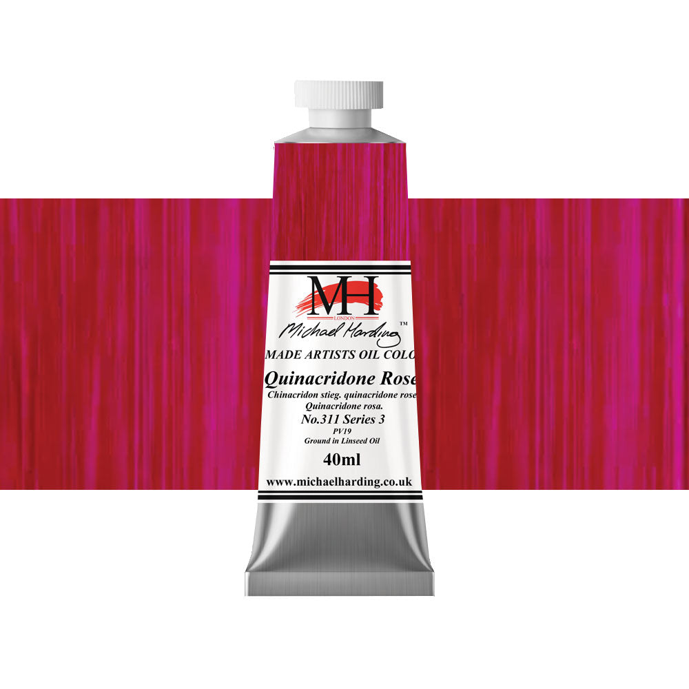 Michael Harding Oil Colour 40mL Quinacridone Rose Series 3