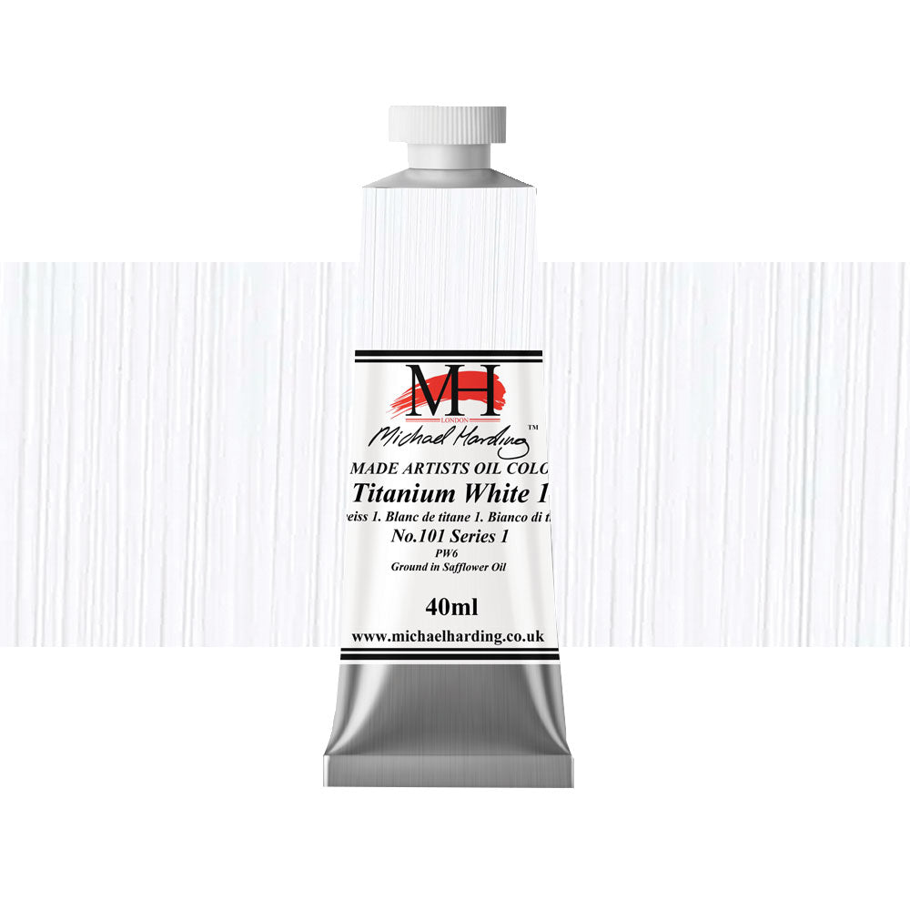 Michael Harding Oil Colour 40mL Titanium White No.1 Series 1