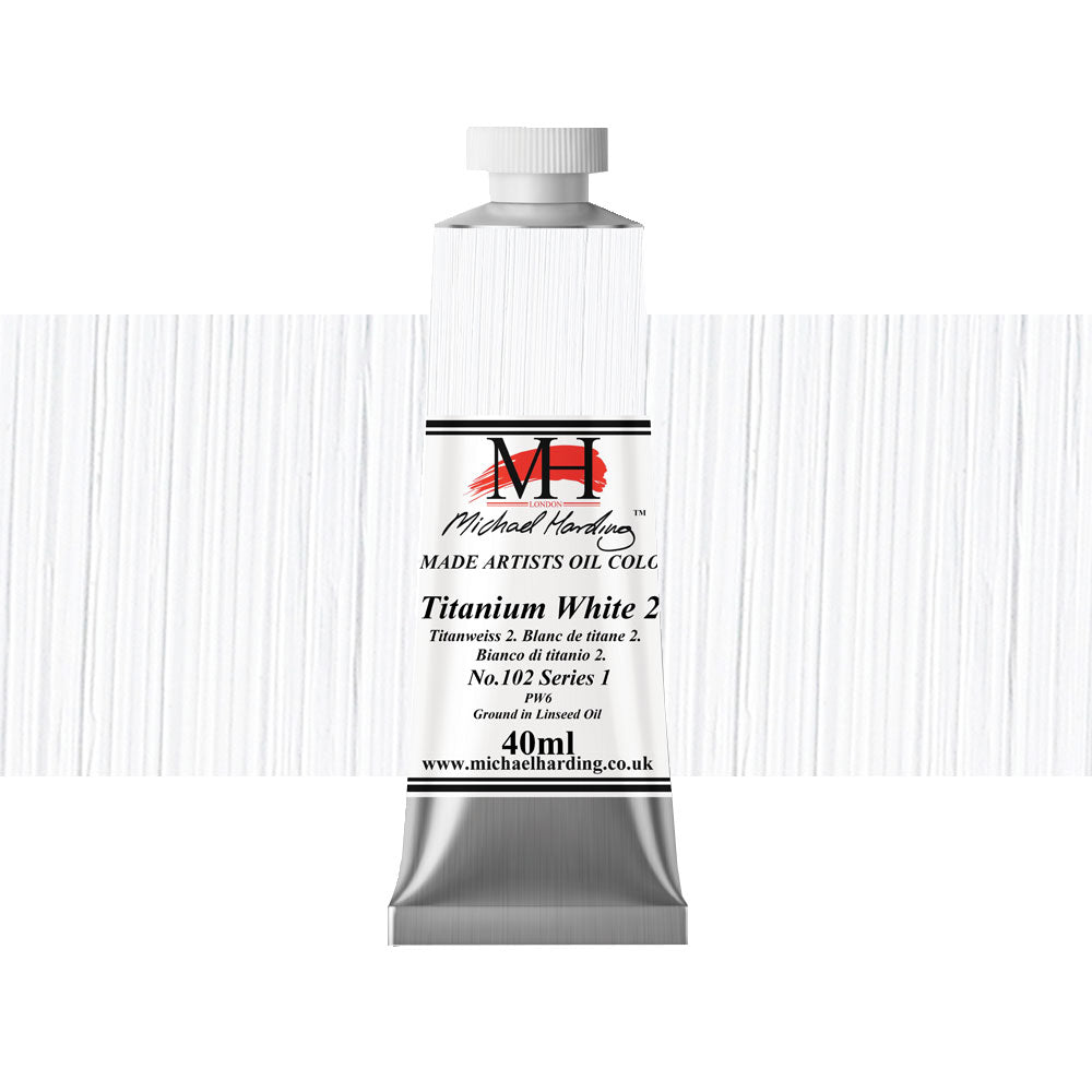 Michael Harding Oil Colour 40mL Titanium White No.2 Series 1