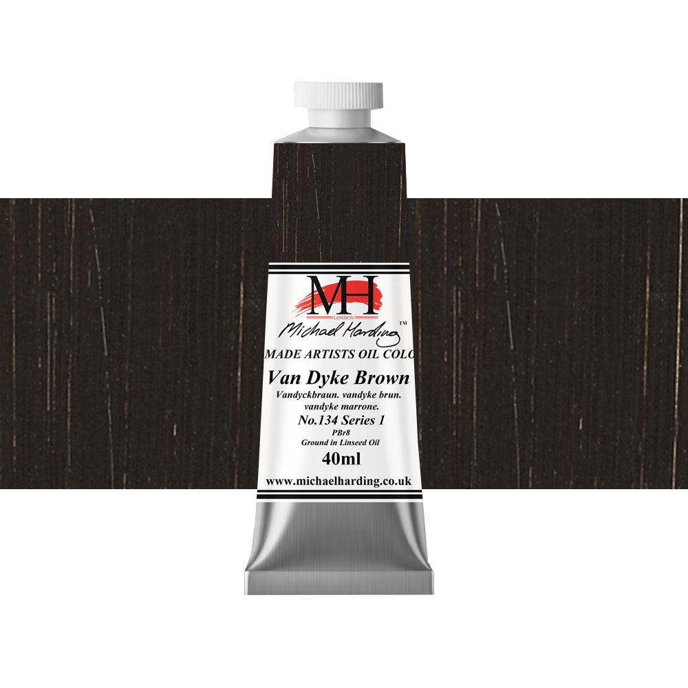 Michael Harding Oil 40mL Van Dyke Brown Series 1