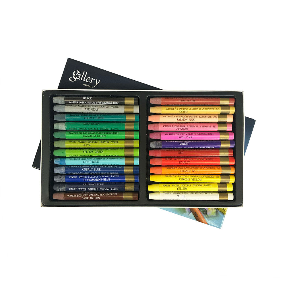 Mungyo Gallery Watercolour Crayons Set of 24