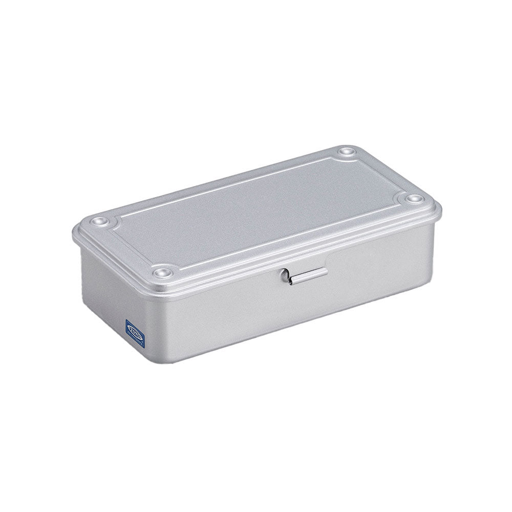 Toyo Toolbox Trunk Shape T190SV Silver Silver Tin for Pencils