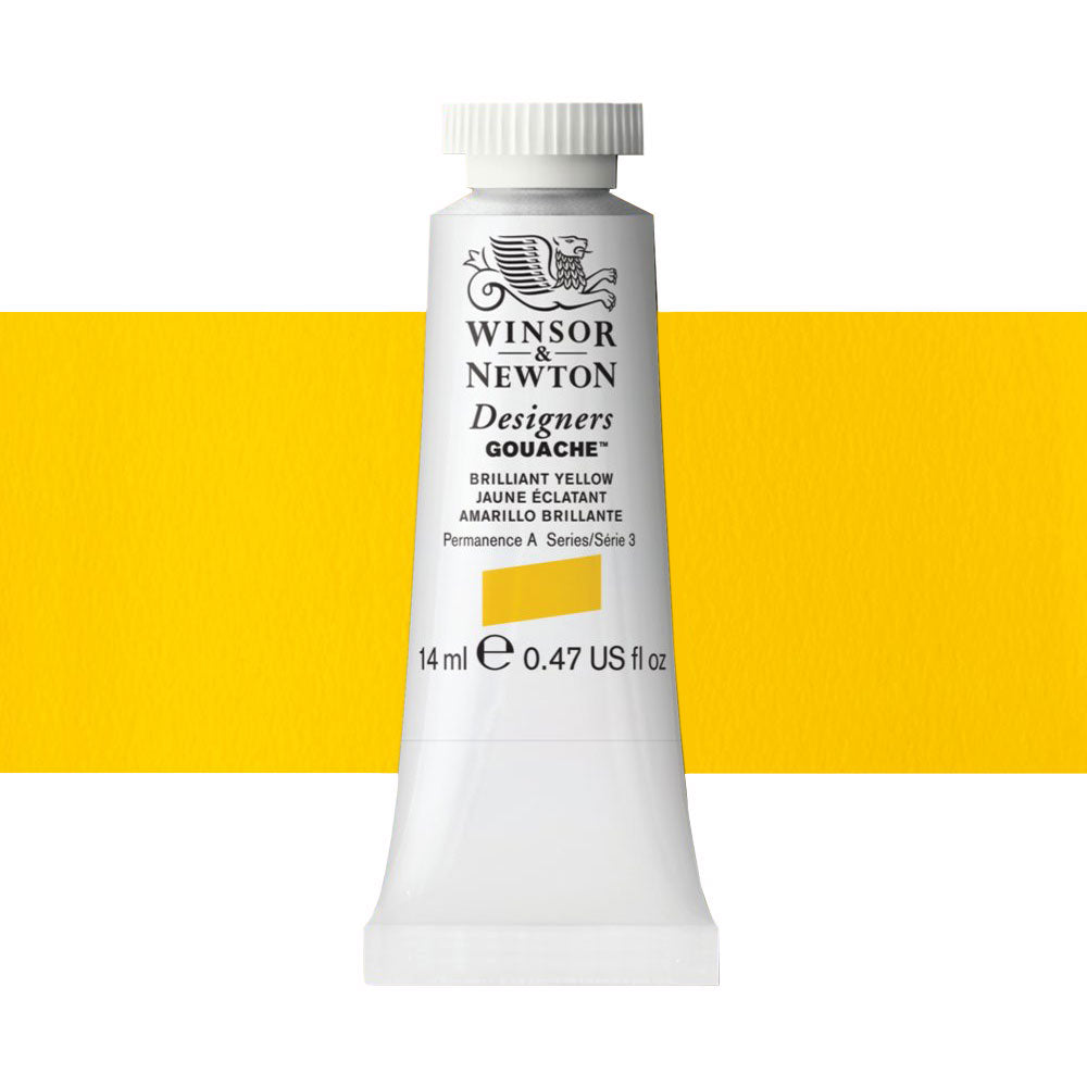 Winsor & Newton Designers Gouache 14mL Brilliant Yellow