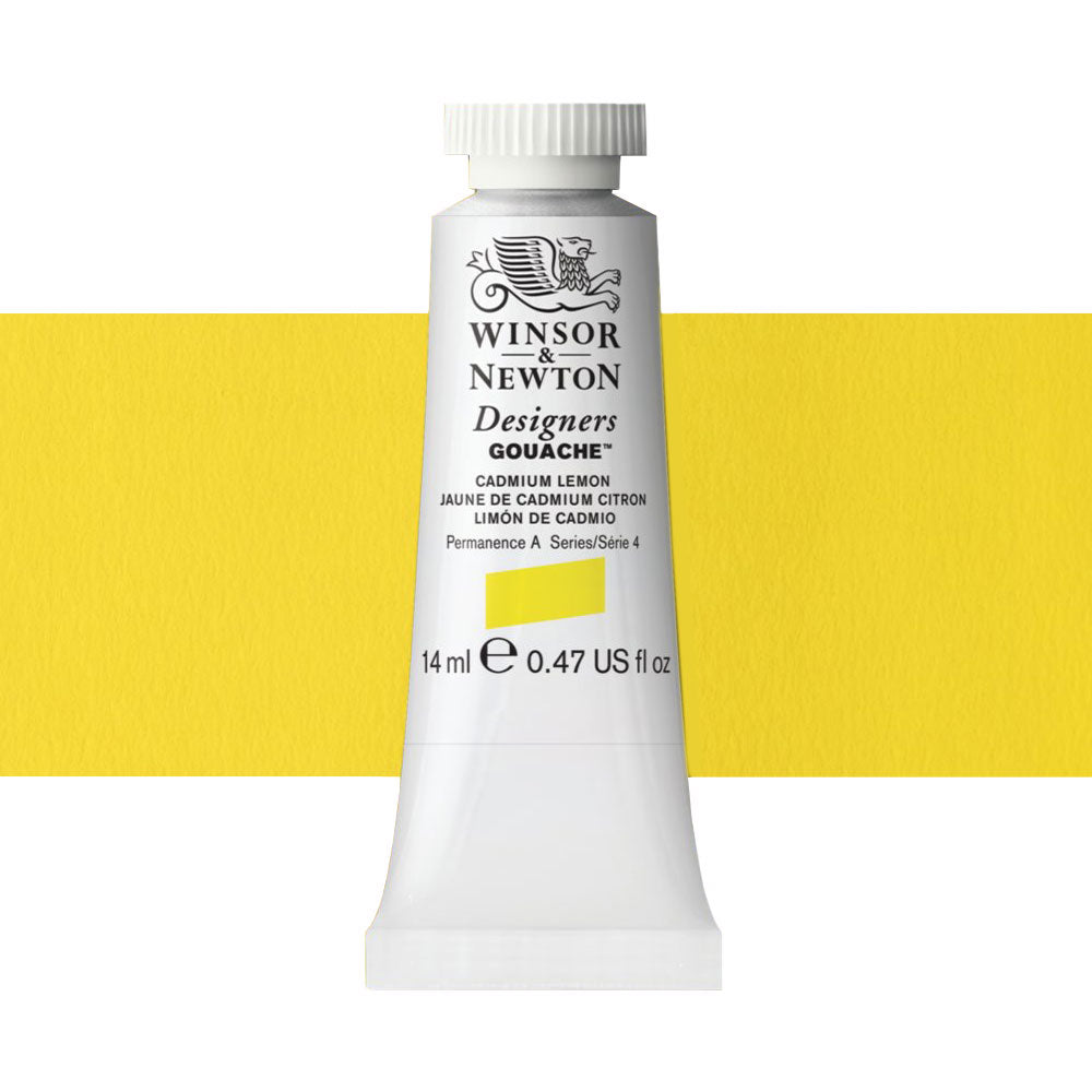 Winsor & Newton Designers Gouache 14mL Cadmium Lemon