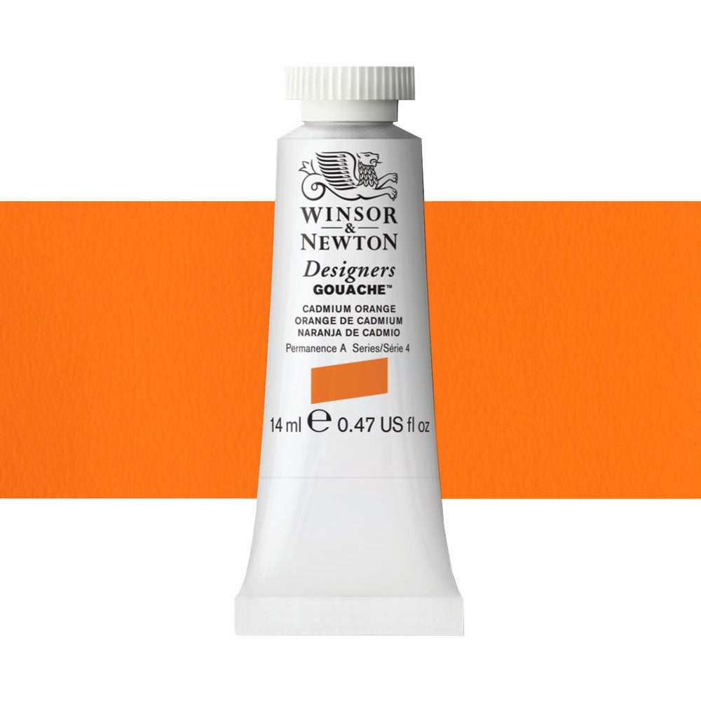 Winsor & Newton Designers Gouache 14mL Cadmium Orange