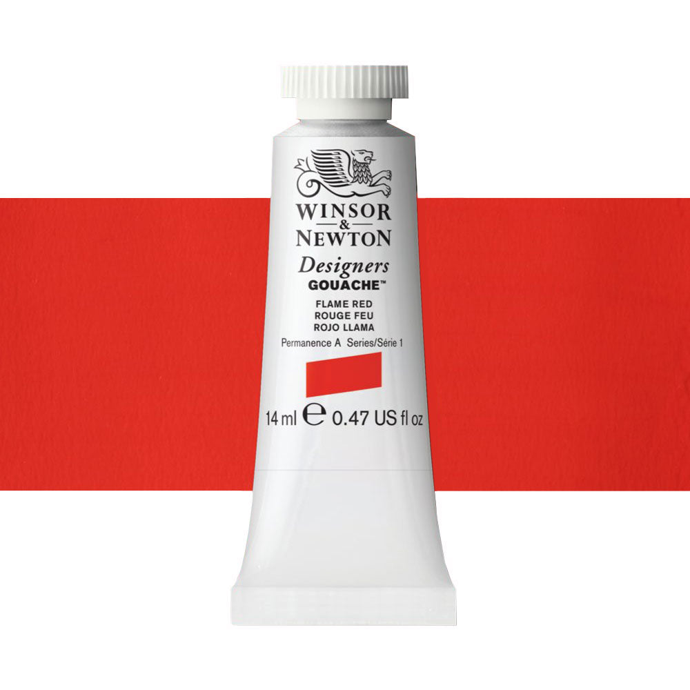 Winsor & Newton Designers Gouache 14mL Flame Red