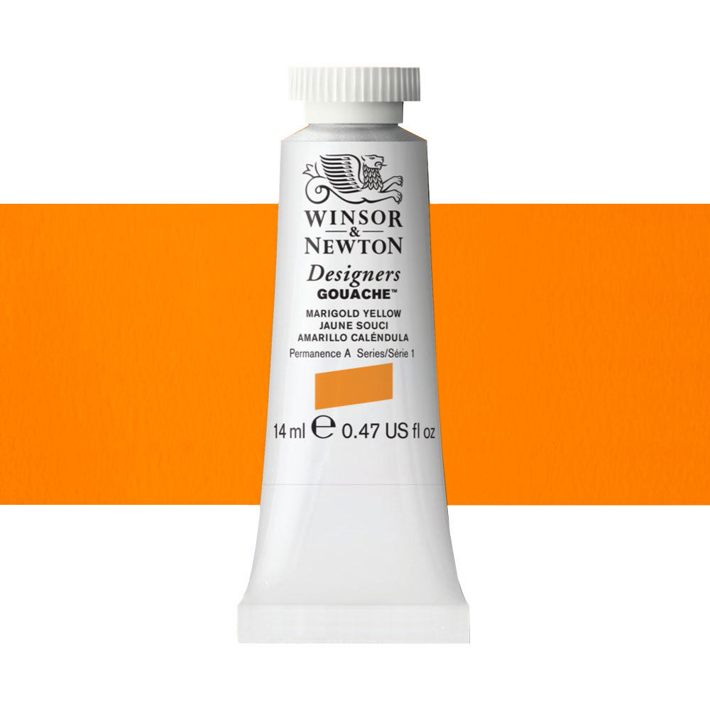 Winsor & Newton Designers Gouache 14mL Marigold Yellow