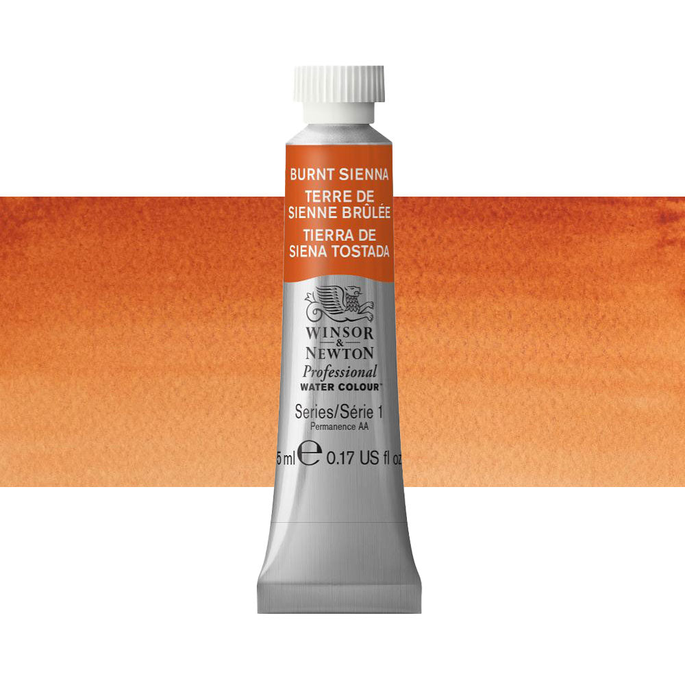 Winsor & Newton Professional Watercolour 5mL Series 1 Burnt Sienna