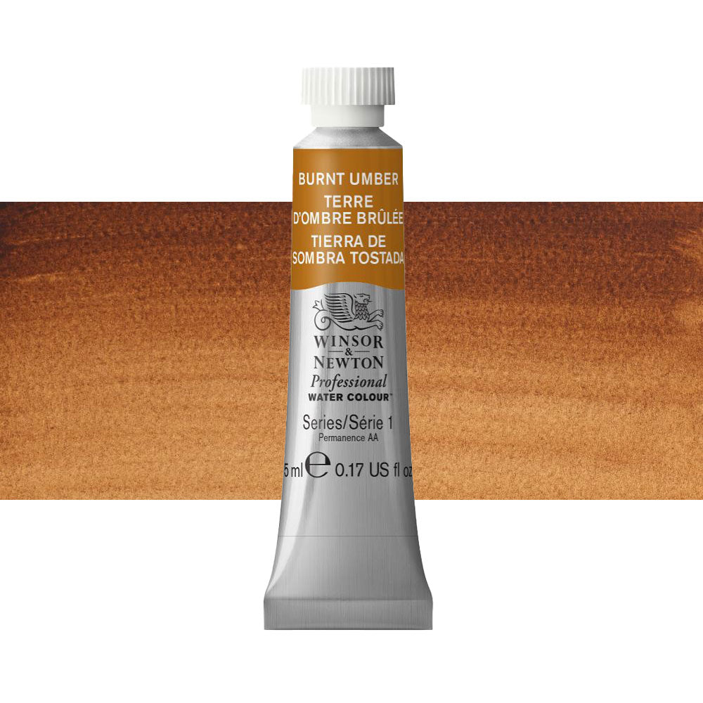 Winsor & Newton Professional Watercolour 5mL Series 1 Burnt Umber