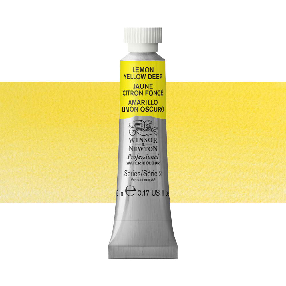 Winsor & Newton Professional Watercolour 5mL Series 2 Lemon Yellow