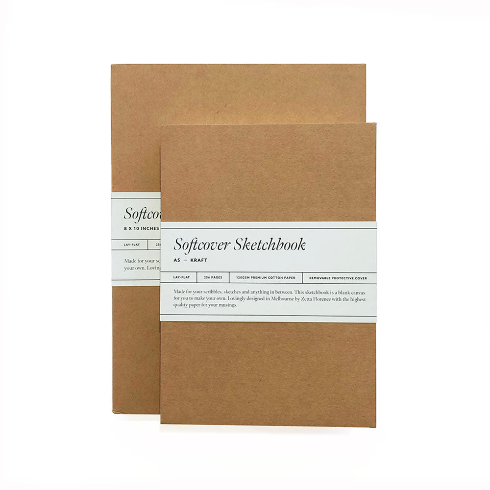 Zetta Florence Soft Cover Kraft Sketch Book